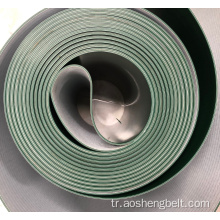 Konveyör bantlı güç kayışı PVC Yeşil renk